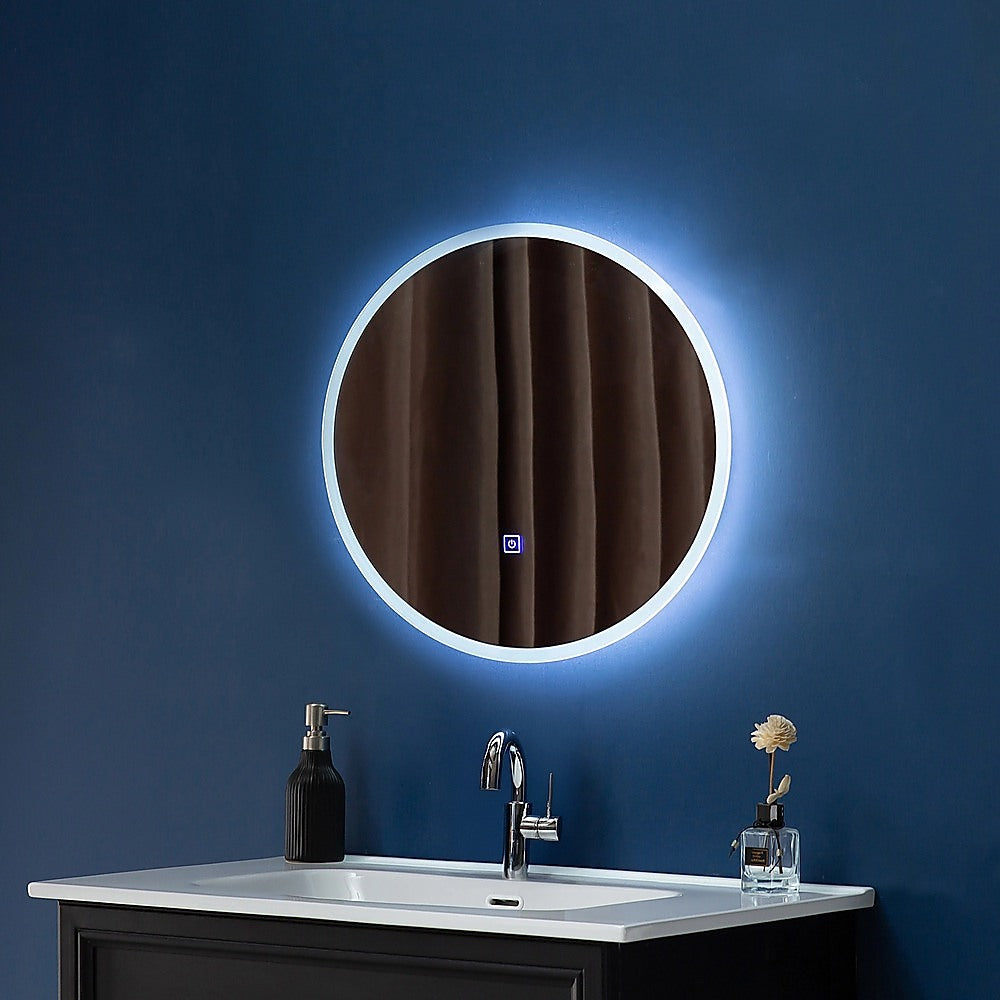 50cm LED Wall Mirror Bathroom Mirrors Light Decor Round