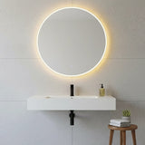50cm LED Wall Mirror Bathroom Mirrors Light Decor Round - Close-Up Angle