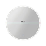 60cm LED Wall Mirror Bathroom Mirrors Light Decor Round