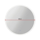 60cm LED Wall Mirror Bathroom Mirrors Light Decor Round - Extra Image