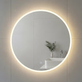 60cm LED Wall Mirror Bathroom Mirrors Light Decor Round - Front View