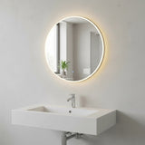60cm LED Wall Mirror Bathroom Mirrors Light Decor Round - Close-Up Angle
