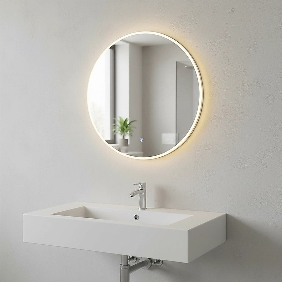 60cm LED Wall Mirror Bathroom Mirrors Light Decor Round