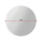 70cm LED Wall Mirror Bathroom Mirrors Light Decor Round - Extra Image