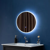 80cm LED Wall Mirror Bathroom Mirrors Light Decor Round - 45-Degree Angle