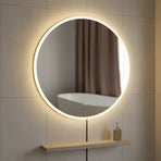 90cm LED Wall Mirror Bathroom Mirrors Light Decor Round