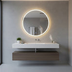 90cm LED Wall Mirror Bathroom Mirrors Light Decor Round