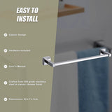Classic Chrome Towel Bar Rail Bathroom - Extra Image