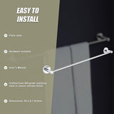 Classic Chrome Towel Bar Rail Bathroom