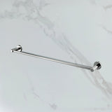 Classic Chrome Towel Bar Rail Bathroom - Rear View