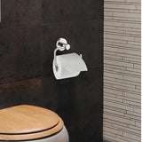 Classic Chrome Toilet Paper Holder Bathroom - Front View