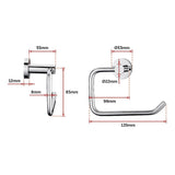 Classic Chrome Toilet Paper Holder Bathroom - Extra Image