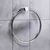 Towel Ring Rail Grade 304 Stainless Steel 18cm - 45-Degree Angle