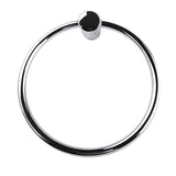 Towel Ring Rail Grade 304 Stainless Steel 18cm - Rear View