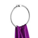 Towel Ring Rail Grade 304 Stainless Steel 18cm - Close-Up Angle