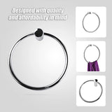 Towel Ring Rail Grade 304 Stainless Steel 18cm - Low Angle