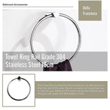Towel Ring Rail Grade 304 Stainless Steel 18cm - Extra Image