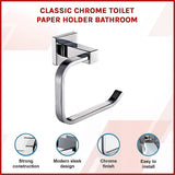 Classic Chrome Toilet Paper Holder Bathroom - Side View
