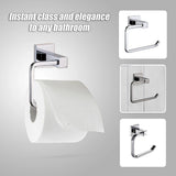 Classic Chrome Toilet Paper Holder Bathroom - Low Angle