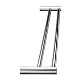 Double Towel Rail Grade 304 Stainless Steel 620mm - 45-Degree Angle