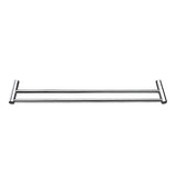 Double Towel Rail Grade 304 Stainless Steel 620mm - Close-Up Angle