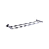 Double Classic Chrome Towel Bar Rail Bathroom
