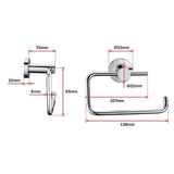 Classic Chrome Toilet Paper Holder Bathroom - Extra Image