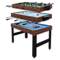 4FT 3-in-1 Games Foosball Soccer Hockey Pool Table