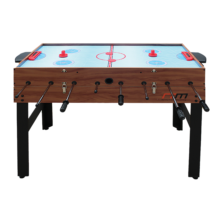 4FT 3-in-1 Games Foosball Soccer Hockey Pool Table