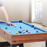 4FT 3-in-1 Games Foosball Soccer Hockey Pool Table - 45-Degree Angle