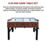 4FT 3-in-1 Games Foosball Soccer Hockey Pool Table - Extra Image