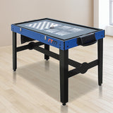 4FT 12-in-1 Combo Games Tables Foosball Soccer Basketball Hockey Pool Table Tennis - 45-Degree Angle