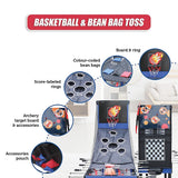 4FT 12-in-1 Combo Games Tables Foosball Soccer Basketball Hockey Pool Table Tennis - Extra Image