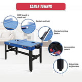 4FT 12-in-1 Combo Games Tables Foosball Soccer Basketball Hockey Pool Table Tennis - Extra Image