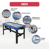 4FT 12-in-1 Combo Games Tables Foosball Soccer Basketball Hockey Pool Table Tennis - Extra Image