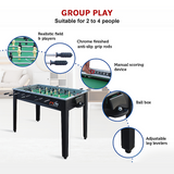 Foosball Soccer Table 4FT Tables Football Game Home Party Gift - Close-Up Angle
