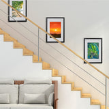 Photo Frames Collage Black A3 Picture Frame Wall Set Home Decor 3PCS - Front View