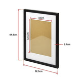 Photo Frames Collage Black A3 Picture Frame Wall Set Home Decor 3PCS - Close-Up Angle