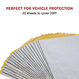 Sound Deadening Dead Mat 20 Sheets 20sq.ft Car Vibration Proofing - Rear View