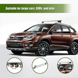 Universal Car Top Roof Rail Rack Cross Bar Aluminium Lockable 1350MM - Rear View