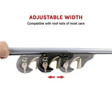 Universal Car Top Roof Rail Rack Cross Bar Aluminium Lockable 1350MM - Extra Image