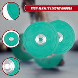 Set of 2 x 10KG PRO Olympic Rubber Bumper Weight Plate - Close-Up Angle