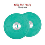Set of 2 x 10KG PRO Olympic Rubber Bumper Weight Plate - Extra Image