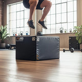 3 IN 1 Foam Plyo Games Plyometric Jump Box - Rear View