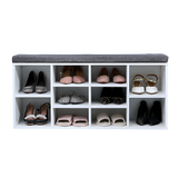 Shoe Cabinet Bench Shoes Storage Rack Organiser Wooden Shelf Cupboard Box - Top-Down View