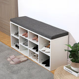 Shoe Cabinet Bench Shoes Storage Rack Organiser Wooden Shelf Cupboard Box - 45-Degree Angle