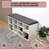 Shoe Cabinet Bench Shoes Storage Rack Organiser Wooden Shelf Cupboard Box - Low Angle