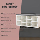Shoe Cabinet Bench Shoes Storage Rack Organiser Wooden Shelf Cupboard Box - Extra Image