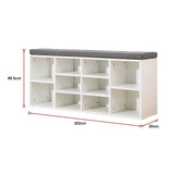 Shoe Cabinet Bench Shoes Storage Rack Organiser Wooden Shelf Cupboard Box - Extra Image