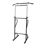 Adjustable Power Tower Dip Bar Pull Up Stand Fitness Station - Rear View